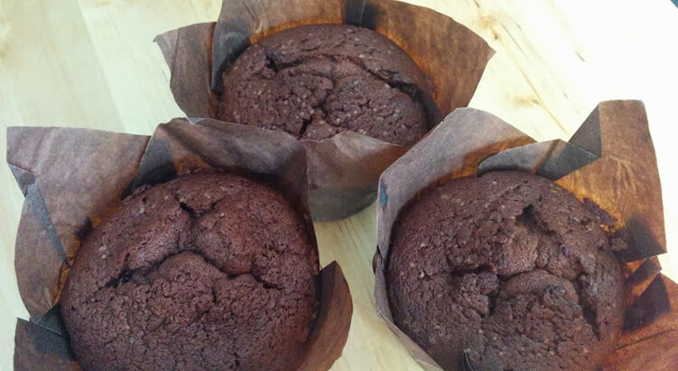 Muffins de chocolate y café
