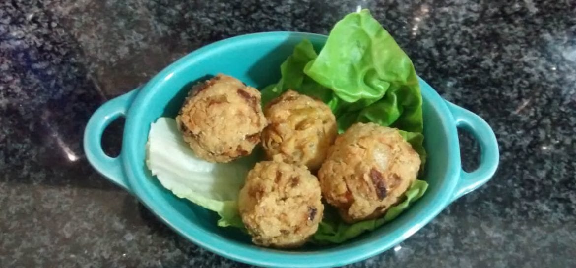 Falafel casero con harina de garbanzos