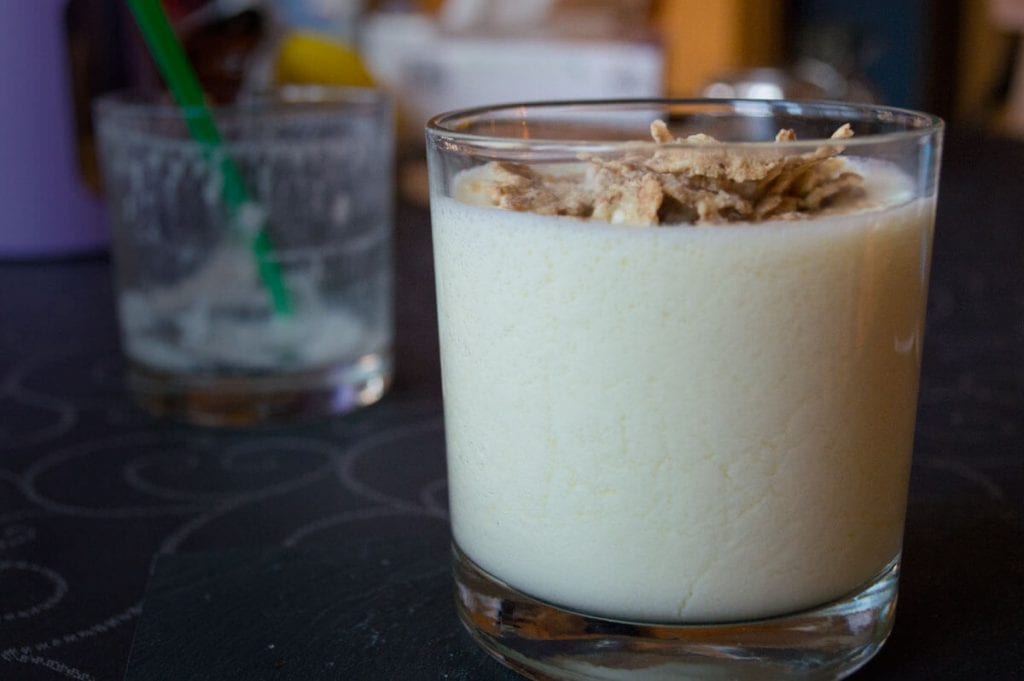 Smoothie de manzana y yogur