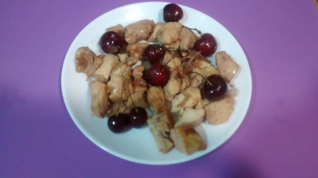 Pollirecetas: Pollo con cerezas