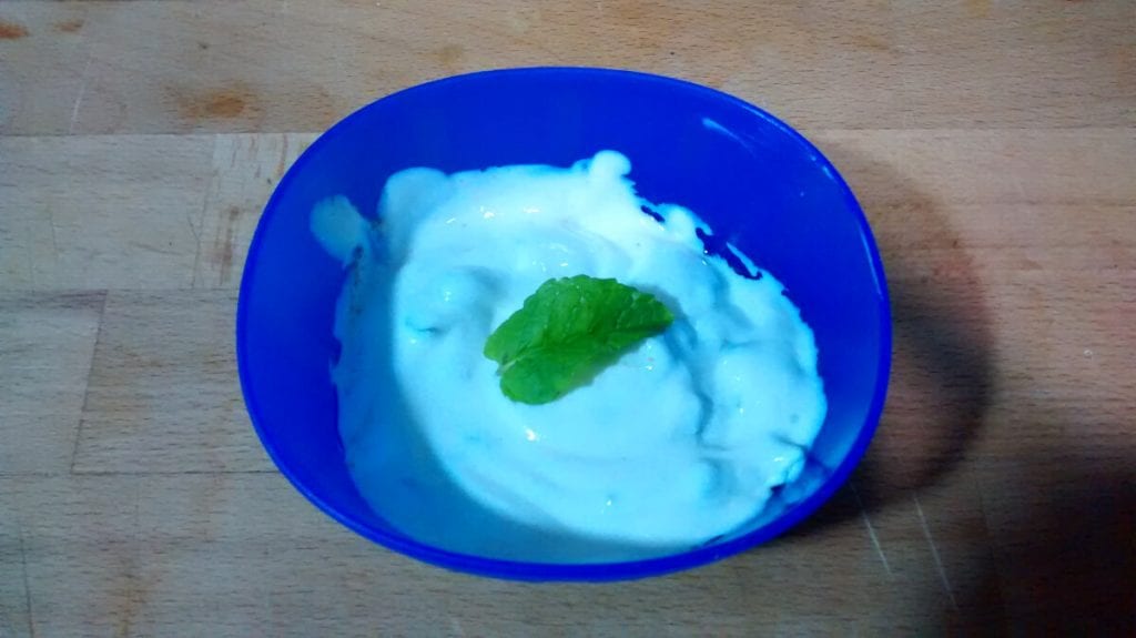 Salsa de yogur y menta + bonus track