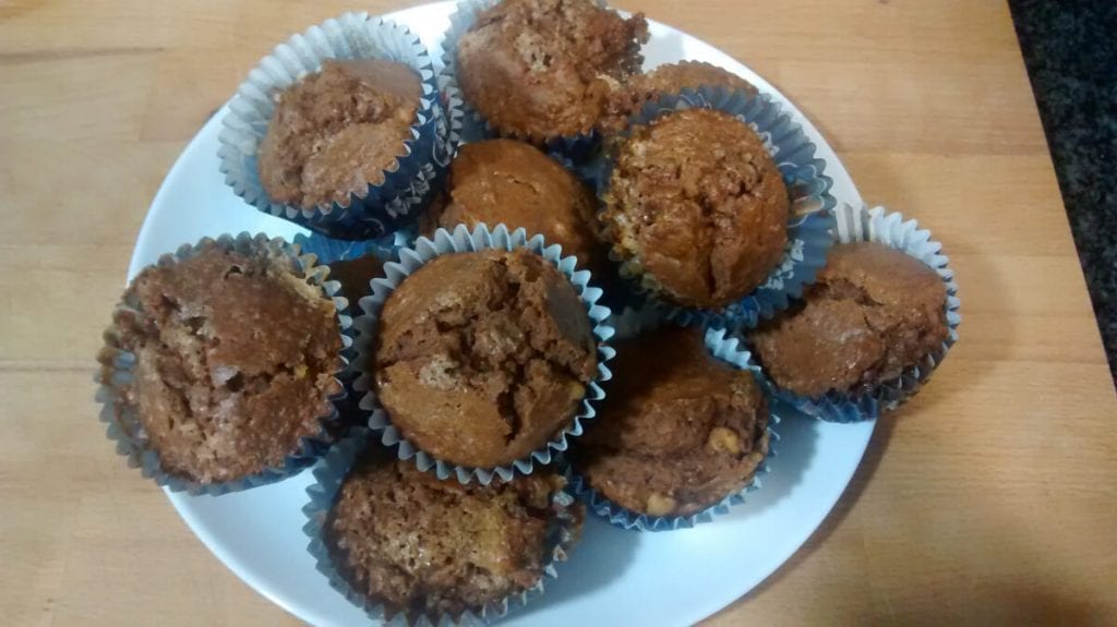 Muffins de mantequilla de cacahuete y chocolate