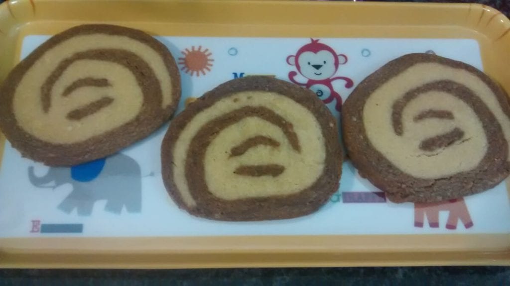 Galletas de dos colores