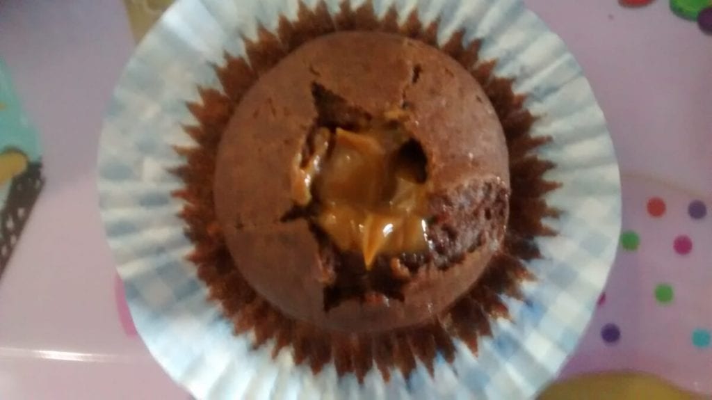 Magdalenas de dulce de leche