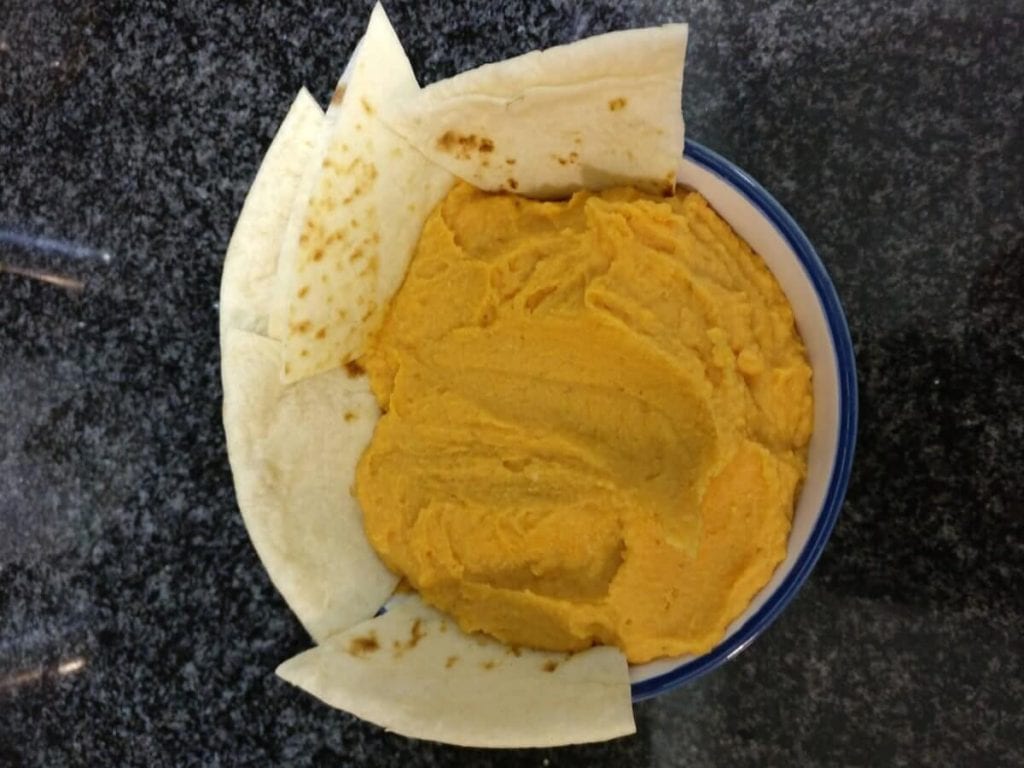 Hummus de boniato y lentejas