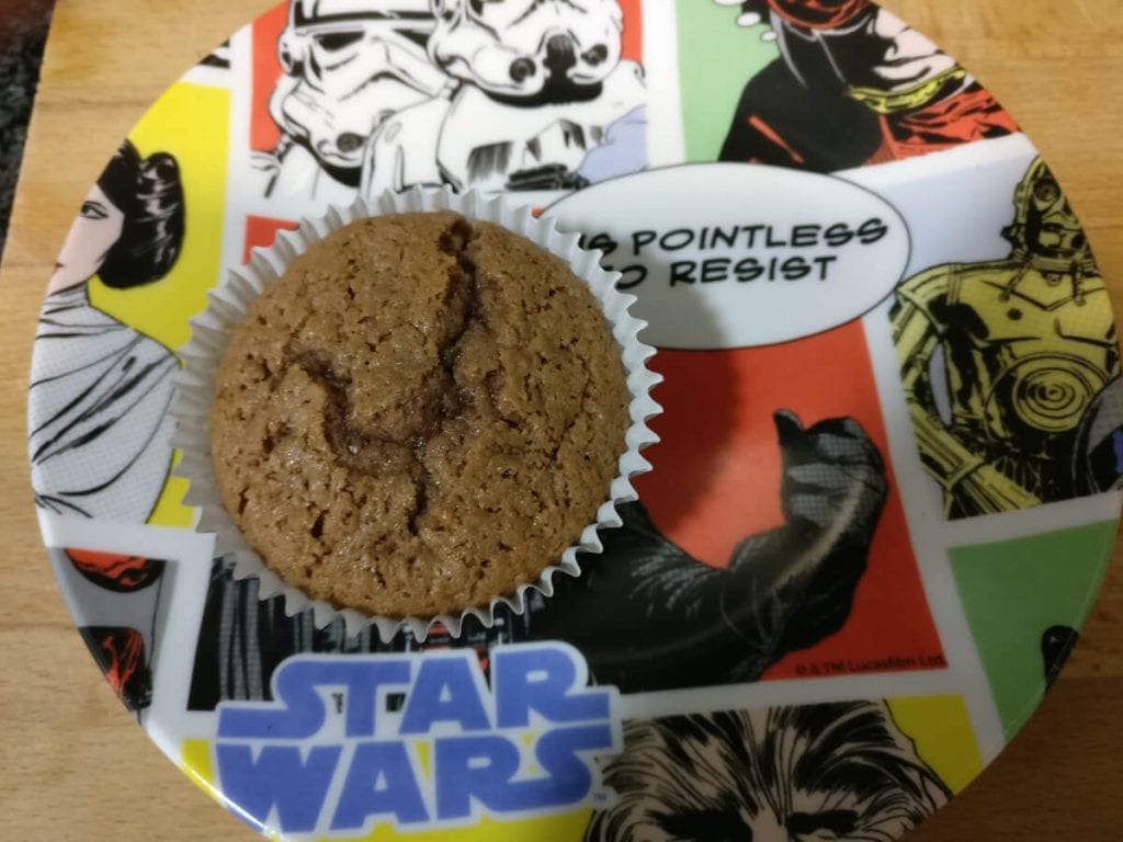 Magdalenas de nocilla de almendras