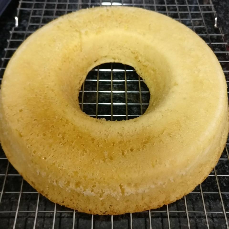 Bizcocho de chocolate blanco