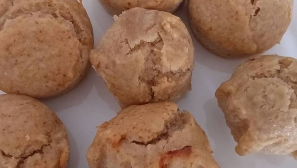 Muffins veganos de higos y manzana