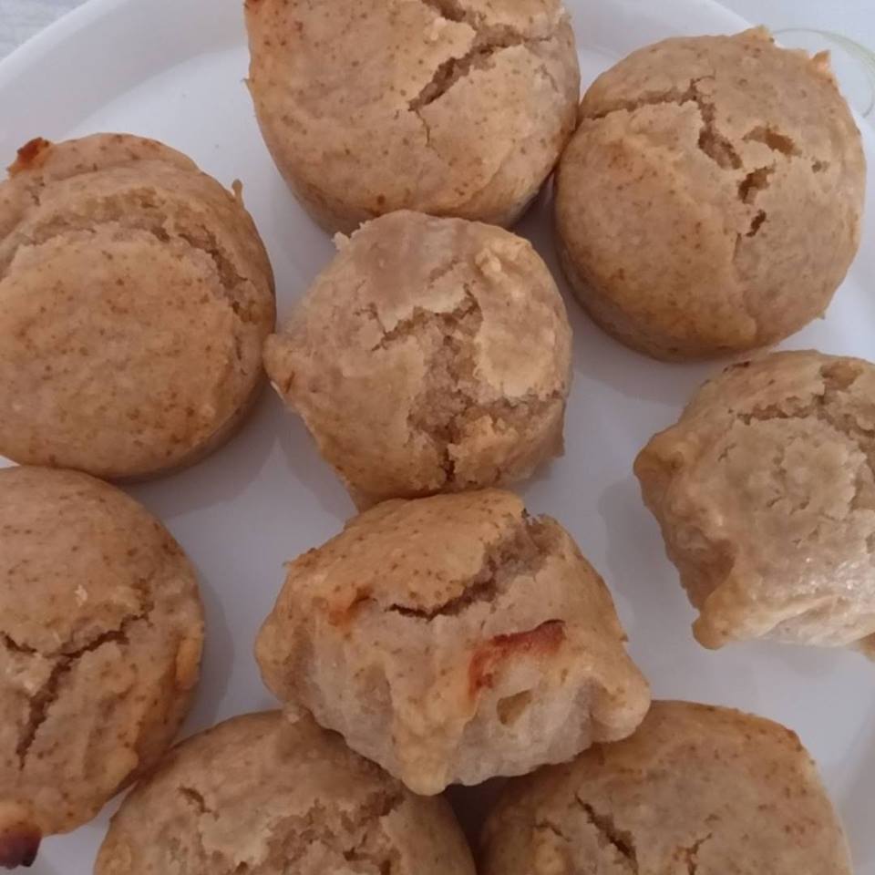 Muffins veganos de higos y manzana