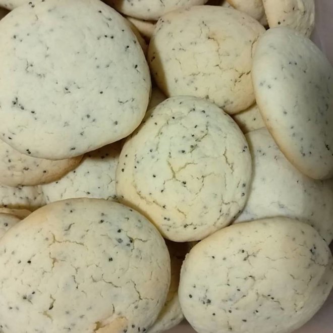 Galletas de limón y semillas de amapola