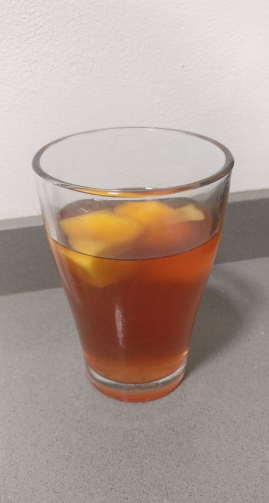 Sangría de vino rosado