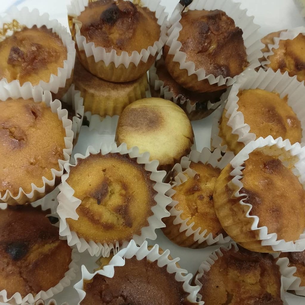 Magdalenas de turrón duro sin gluten