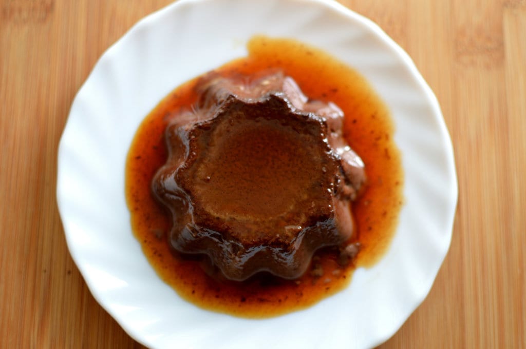 Flanes al huevo con cacao