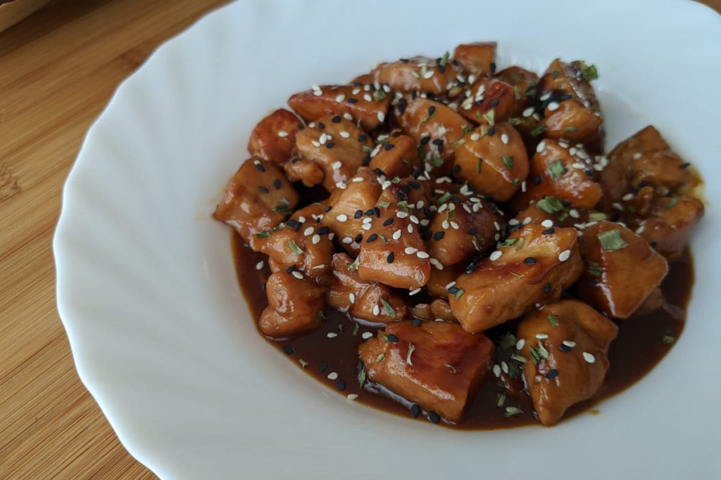 Pollo a la naranja estilo (casi) Hunan