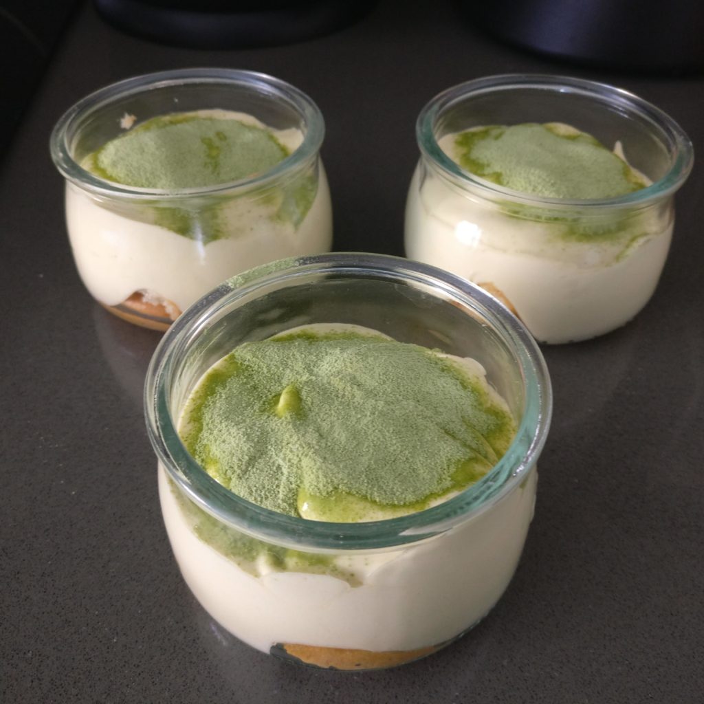 Tiramisú de matcha