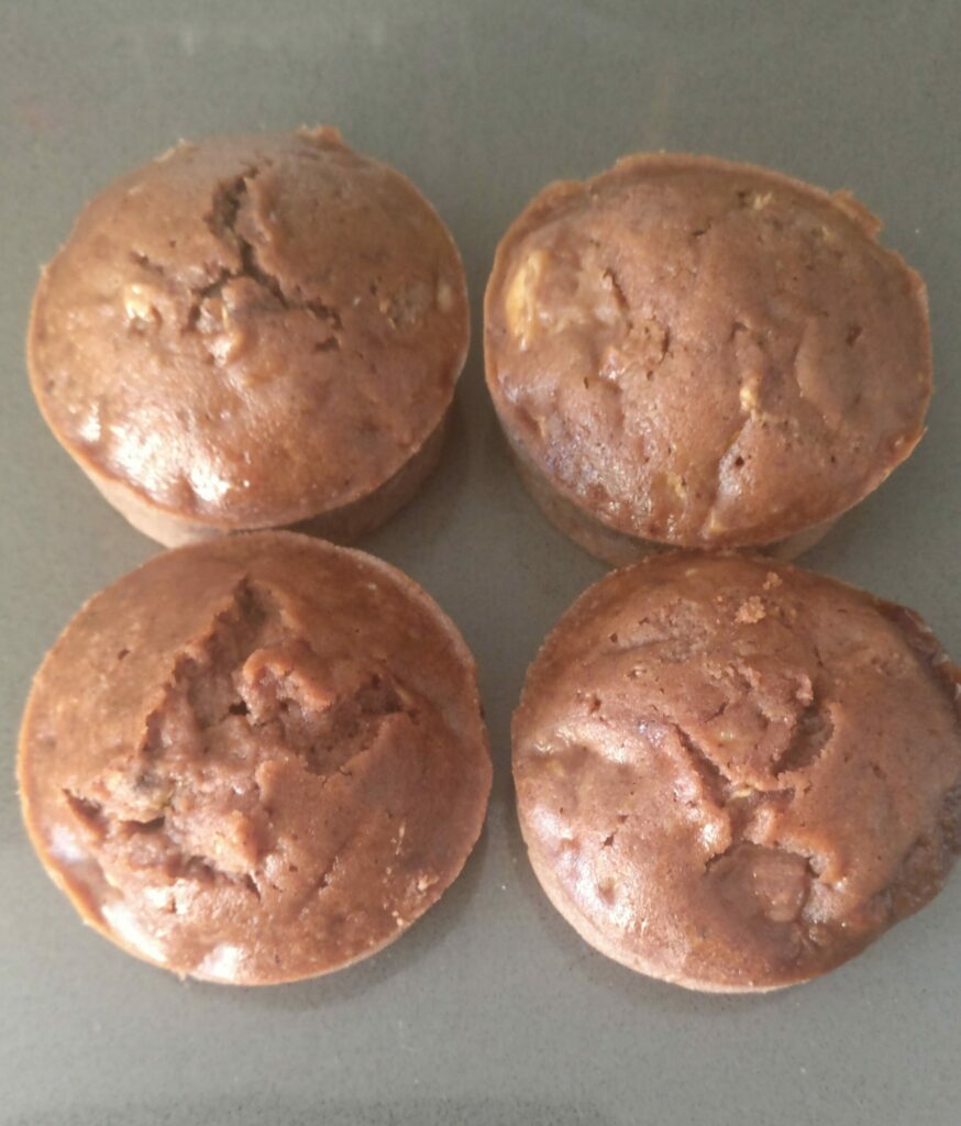 Muffins de calabacín y piña