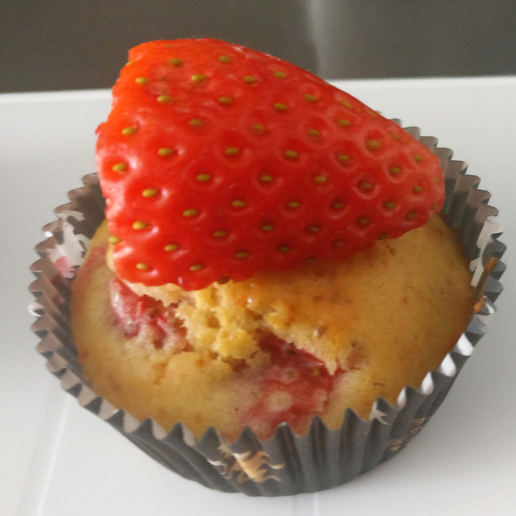 Magdalenas de fresas