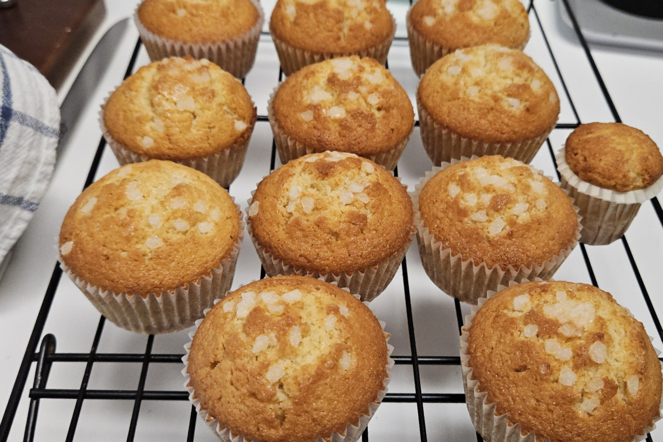 Magdalenas de limón y nata