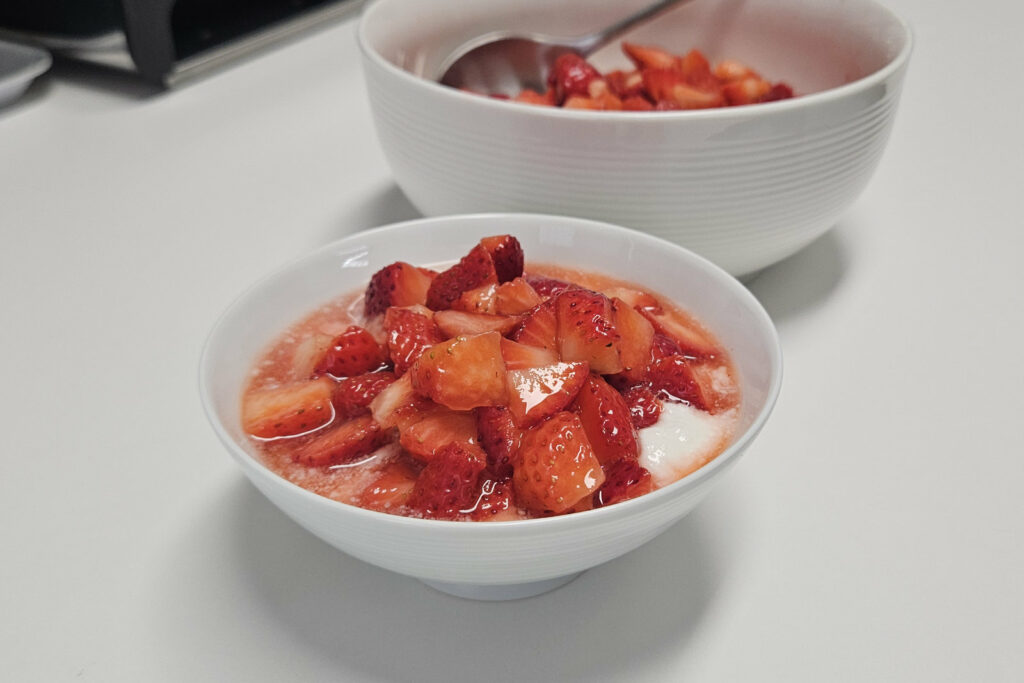 Fresas maceradas